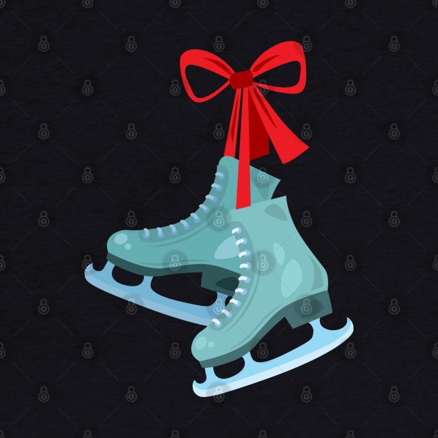 Pair of ice skates with by holidaystore